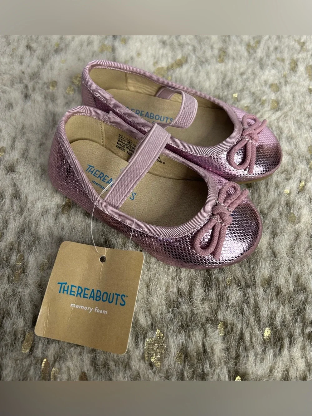 5 for $25🔥Thereabouts‎ Pink Mini Snake Ballet Slippers Baby Girls Size 5- New